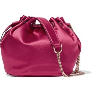 Diane Von Furstenberg Pink Silk Bag w/ Gold Chain
